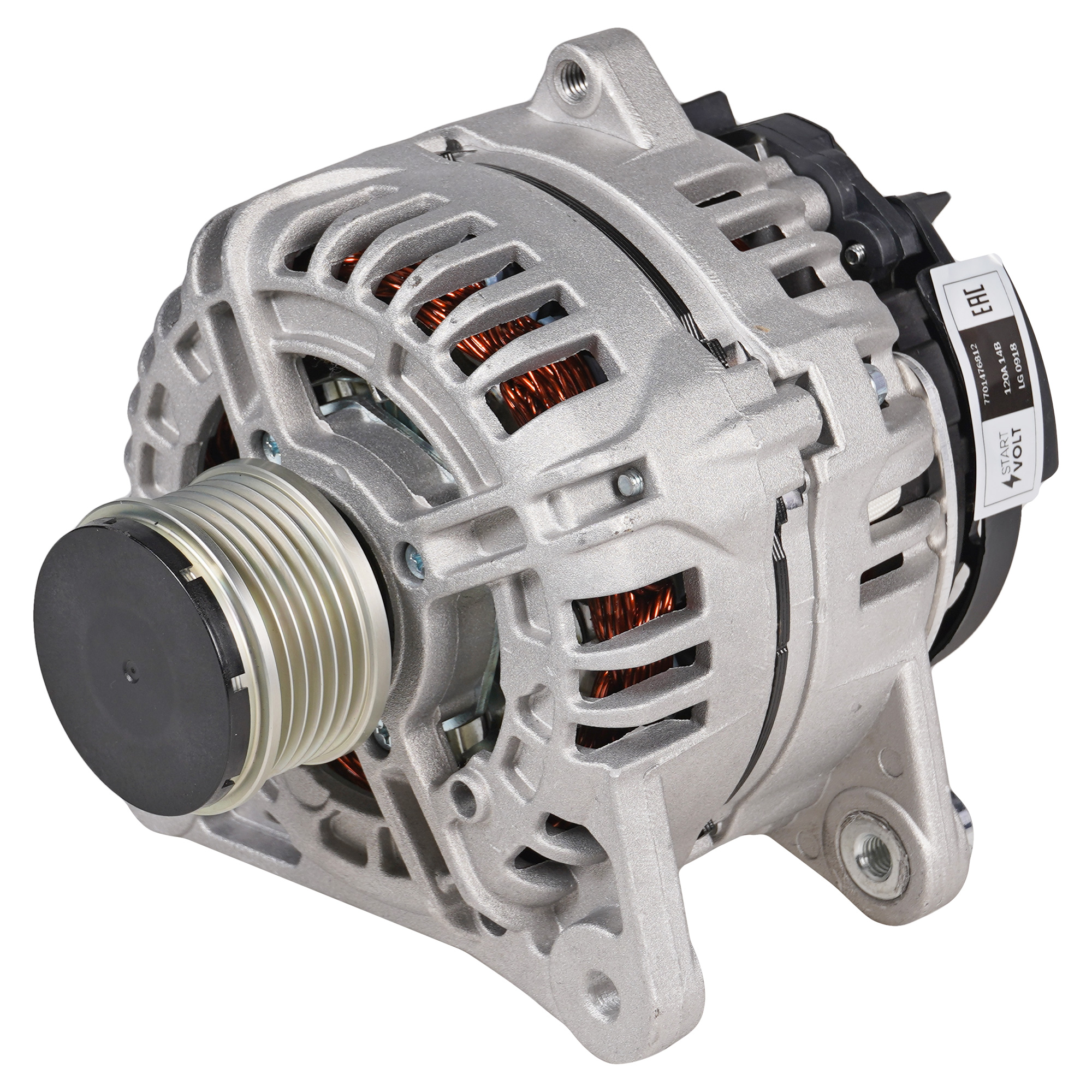 

Генератор для автомобилей Renault Logan (07-)/Duster (11-) 1.6i 120A StartVolt