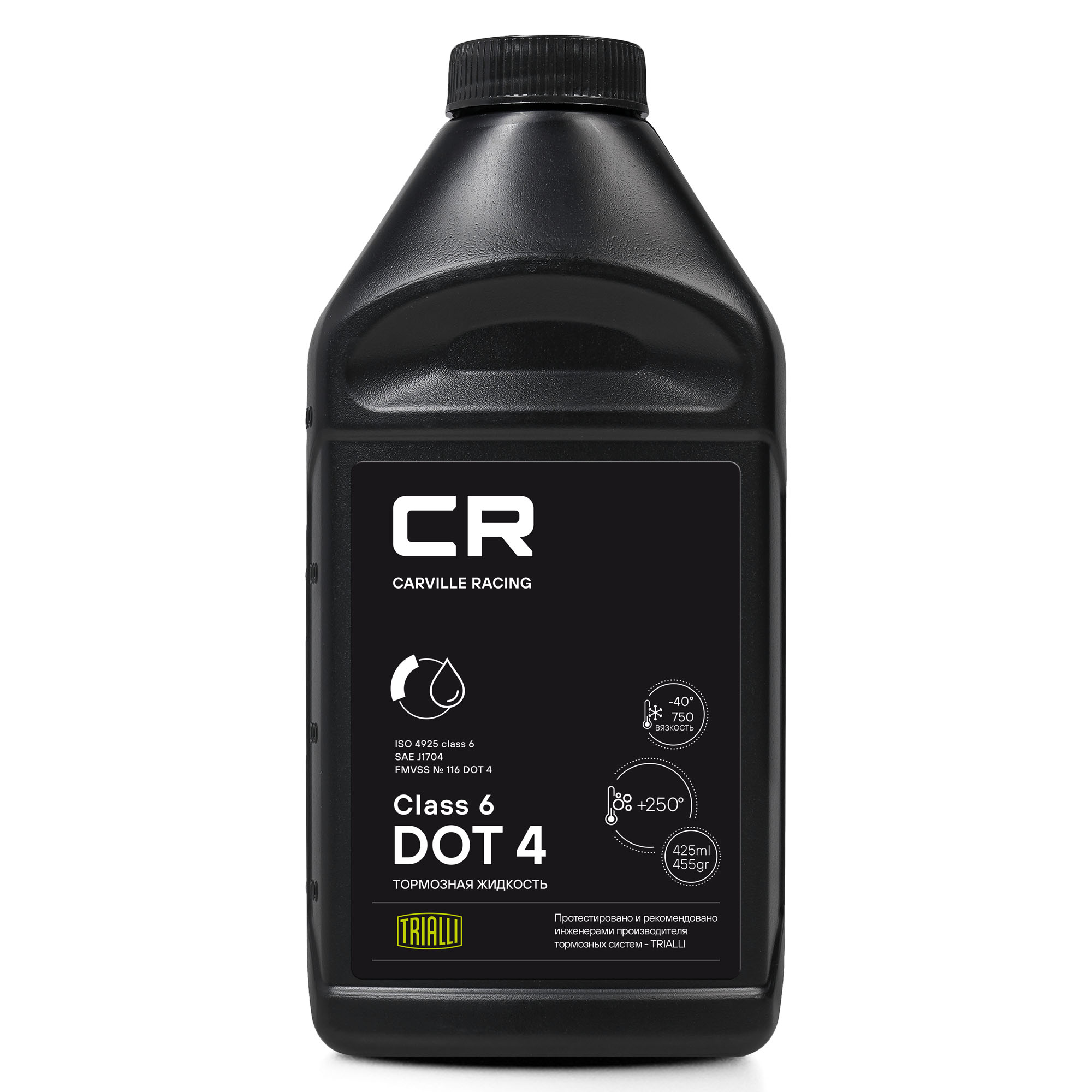 

Тормозная жидкость DOT 4 Class 6, 425мл/455гр Carville Racing