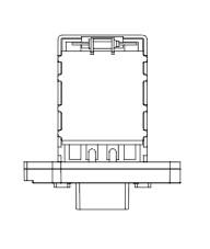 Резистор электровентилятора отопителя для автомобилей Lacetti (04-)/Captiva (06-)/Antara (06-) (manual A/C) LUZAR